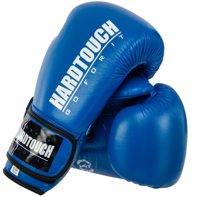 Боксерські рукавиці шкіряні HARD TOUCH BO-7714 10-14унцій кольори в асортименті