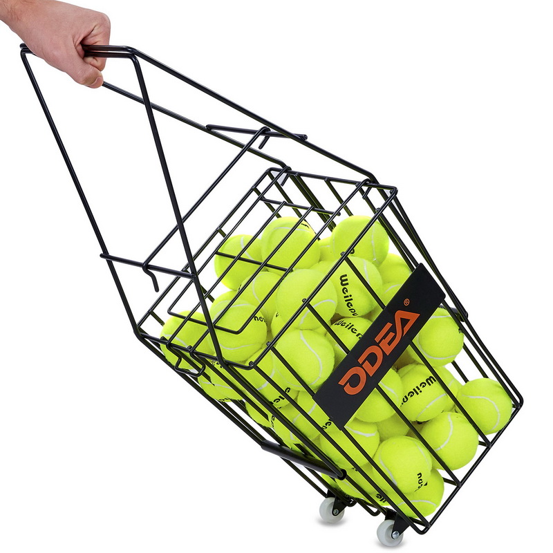 Кошик для тенісних м'ячів TENNIS BALL CART на 72 м'ячі ODEAR BT-0465 чорний