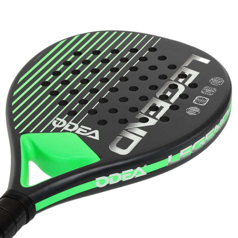 Ракетка для падел-тенісу Padel ODEAR LEGEND TEAR DROP BT-6581 чорний-зелений
