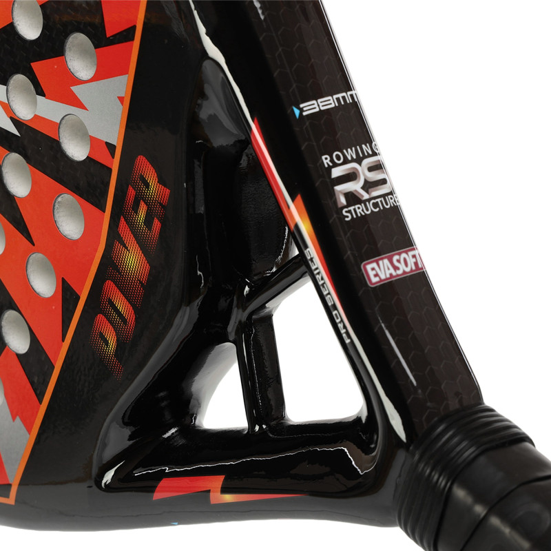 Ракетка для падел-тенісу Padel ODEAR POWER ROUND BT-6583 чорний-помаранчевий