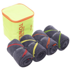 Комплект спортивних рушників з мікрофібри Water Sports TOWEL 4Monster BT-TWT 4шт кольори в асортименті