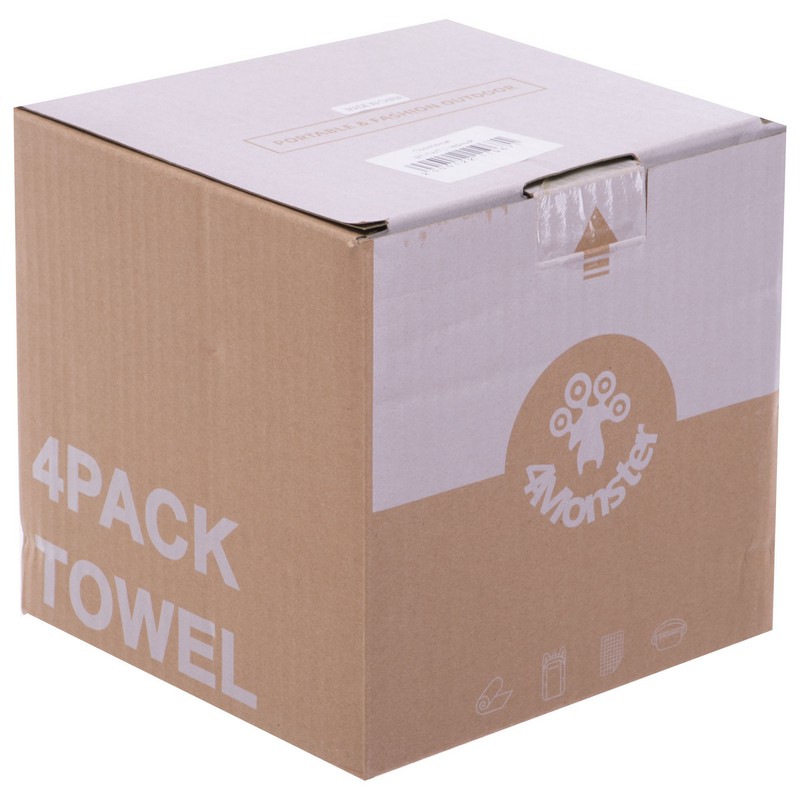 Комплект спортивних рушників з мікрофібри Water Sports TOWEL 4Monster BT-TWT 4шт кольори в асортименті