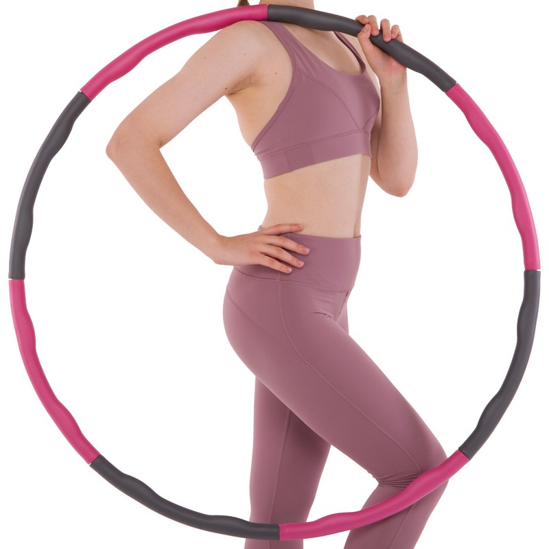 Обруч для схуднення розбірної Хула Хуп Hula Hoop IntiPal BY-018 8 секцій двоколірний