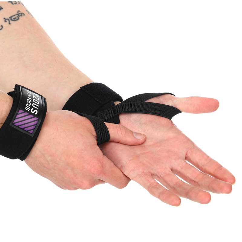 Бинти кистьові для жиму LIFTING WRAPS EZOUS C-01 2штуки чорний