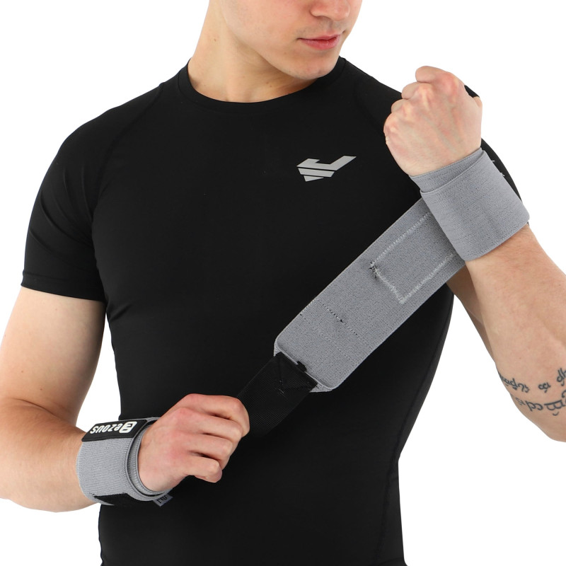 Бинти кистьові для жиму STRENGTH WRIST WRAPS (SOLID SUPPOR) EZOUS C-04 2штуки фіолетовий