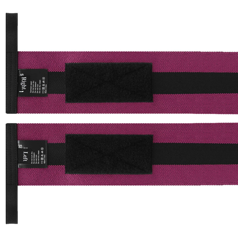 Бинти кистьові для жиму STRENGTH WRIST WRAPS EZOUS C-05 2штуки чорний-фіолетовий