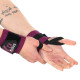 Бинти кистьові для жиму STRONG WRIST WRAPS EZOUS C-07 2штуки чорний-фіолетовий