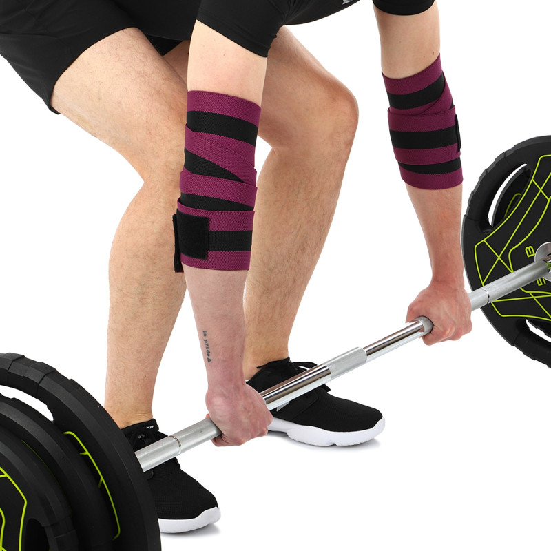 Бинти кистьові для жиму STRONG WRIST WRAPS EZOUS C-07 2штуки чорний-фіолетовий