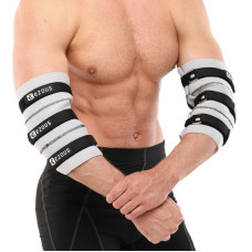 Налокотники для жиму 2штуки 2штуки ADJUSTABLE ELBOW SLEEVE EZOUS C-08 2шт сірий-чорний