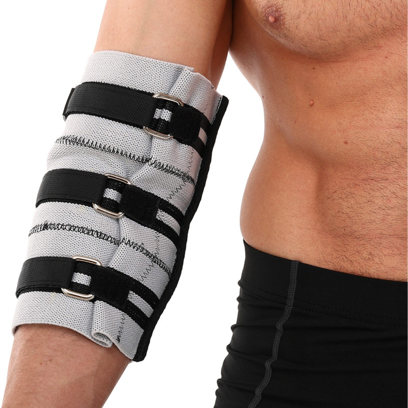 Налокотники для жиму 2штуки 2штуки ADJUSTABLE ELBOW SLEEVE EZOUS C-08 2шт сірий-чорний