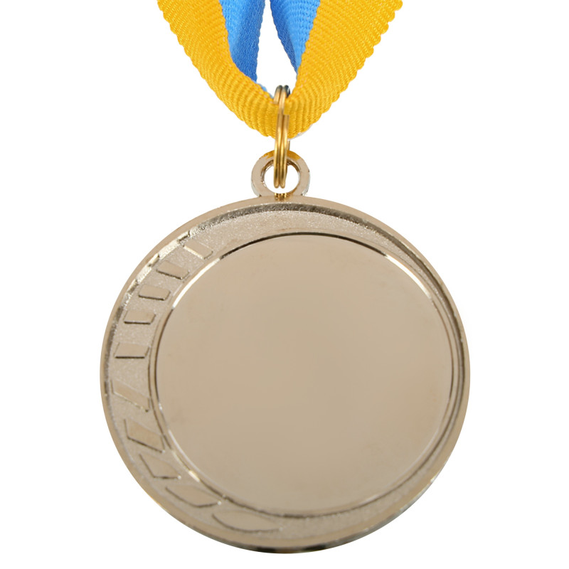 Медаль спортивна зі стрічкою SP-Sport WREATH C-1489-5 ø5см золото, срібло, бронза