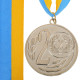 Медаль спортивна зі стрічкою SP-Sport WREATH C-1489-7 ø7см золото, срібло, бронза