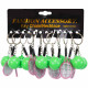 Брелок для ключів SP-Sport Ракетка та м'яч для великого тенісу C-2129 1шт