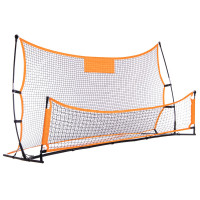 Тренажер футбольний відбивач ударів ребондер подвійний Quickster soccer trainer SP-Sport C-2847 2,1x1,2м помаранчевий-чорний
