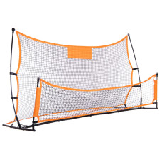 Тренажер футбольний відбивач ударів ребондер подвійний Quickster soccer trainer SP-Sport C-2847 2,1x1,2м помаранчевий-чорний