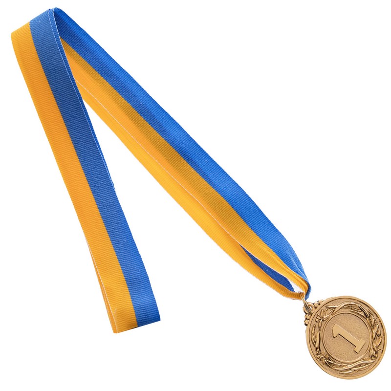 Медаль спортивна зі стрічкою SP-Sport GLORY C-3969-1-4_5 ø4,5см золото, срібло, бронза