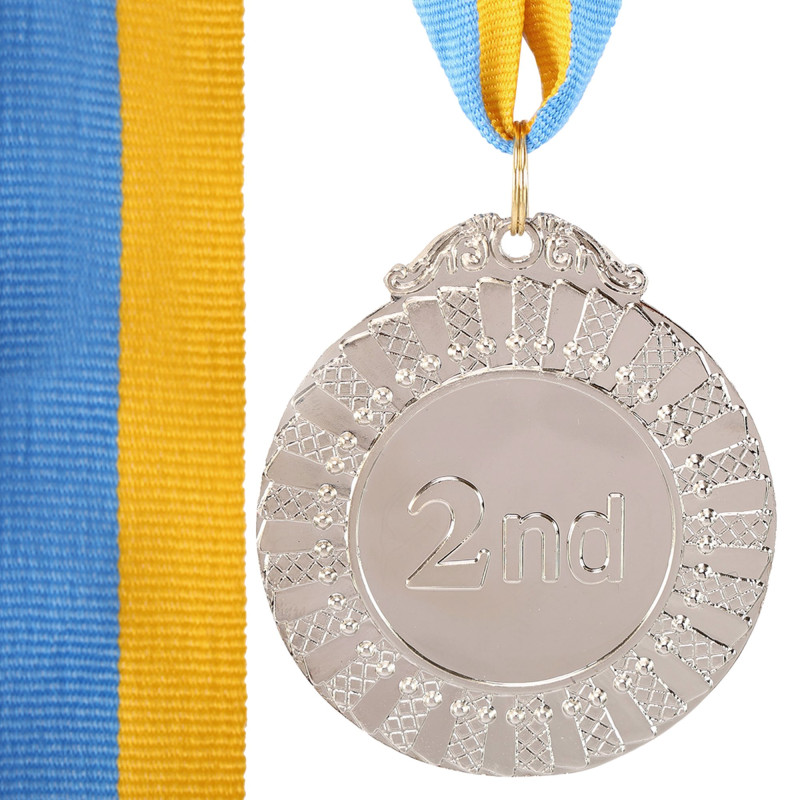 Медаль спортивна зі стрічкою SP-Sport FLASH C-4328-ANG ø6,5см золото, срібло, бронза