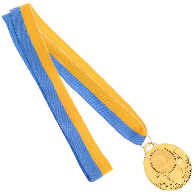 Медаль спортивна зі стрічкою тематична SP-Sport AIM Бильярд C-4846-0021 ø5см золото, срібло, бронза