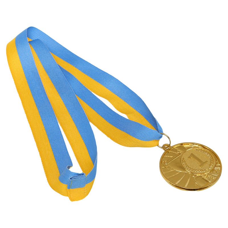 Медаль спортивна зі стрічкою CUP SP-Sport C-6208 ø5см золото, срібло, бронза