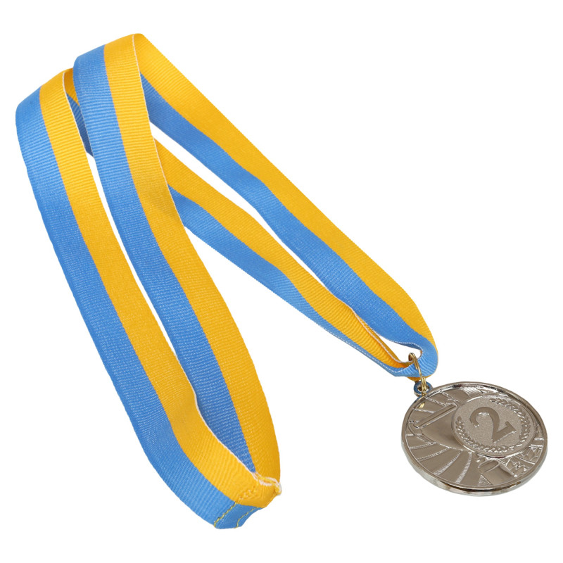 Медаль спортивна зі стрічкою CUP SP-Sport C-6208 ø5см золото, срібло, бронза