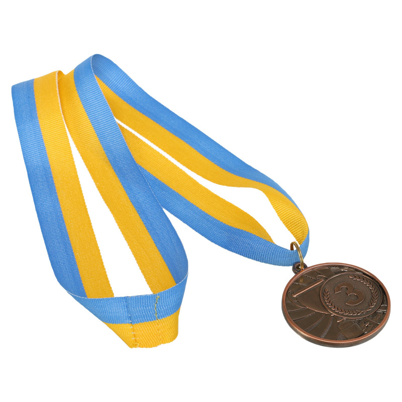Медаль спортивна зі стрічкою CUP SP-Sport C-6208 ø5см золото, срібло, бронза