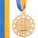 Медаль спортивна зі стрічкою SP-Sport WIN C-6405 ø6,5см золото, срібло, бронза