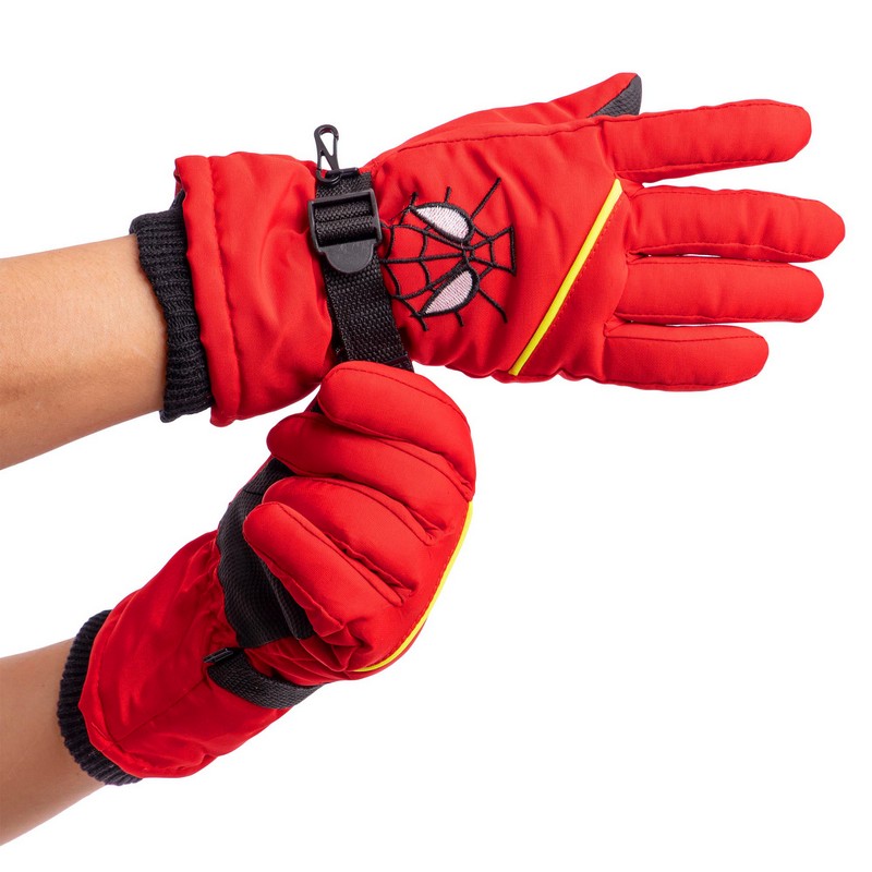 Рукавички лижні дитячі зимові SPIDERMAN SP-Sport C-6572 M-XL кольори в асортименті
