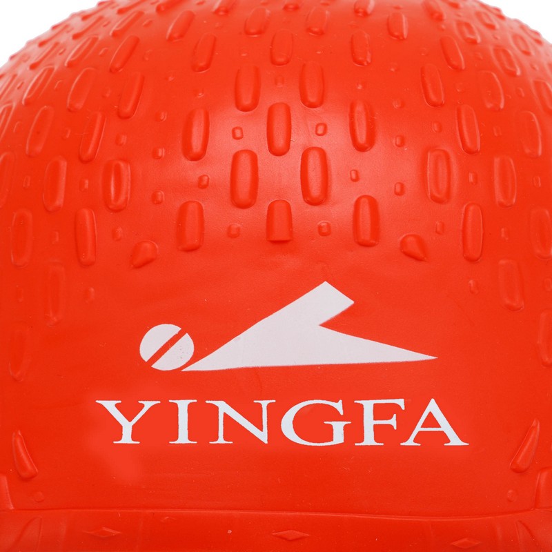 Шапочка для плавання силіконова на довге волосся YINGFA C0061 кольори в асортименті