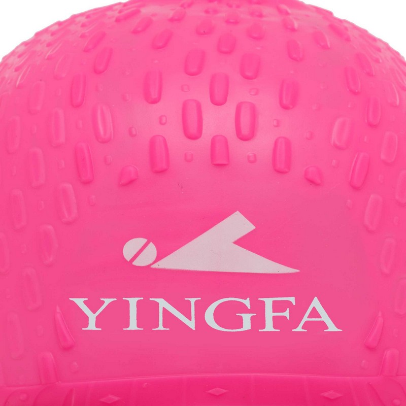 Шапочка для плавання силіконова на довге волосся YINGFA C0061 кольори в асортименті