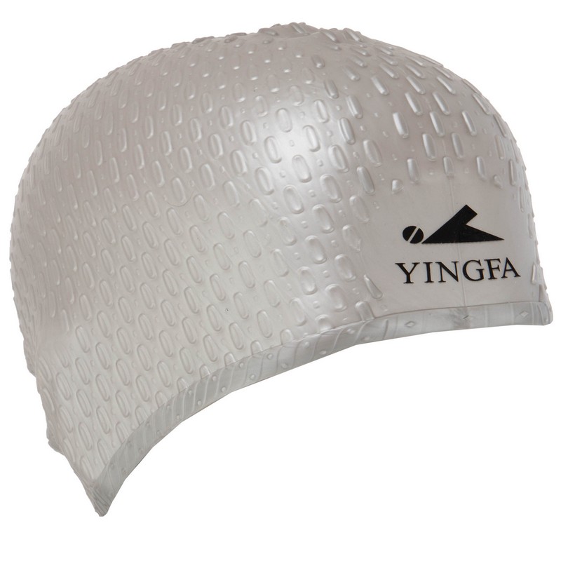 Шапочка для плавання силіконова на довге волосся YINGFA C0061 кольори в асортименті