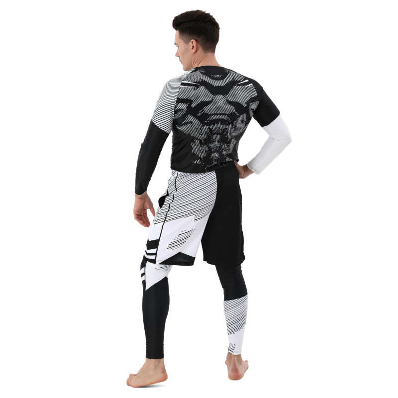 Шорти спортивні чоловічі Domino CK210-3 S-3XL чорний-білий