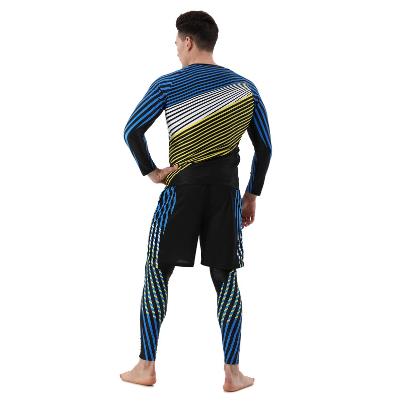 Шорти спортивні чоловічі Domino CK210-7 S-3XL чорний-синій