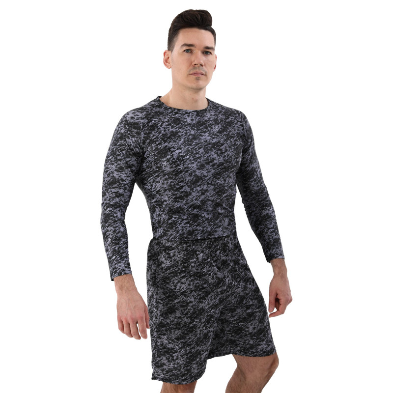 Шорти спортивні чоловічі Domino CK210-9 S-3XL чорний-сірий