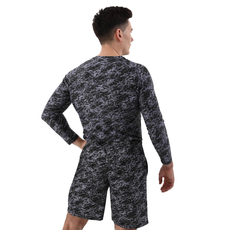 Шорти спортивні чоловічі Domino CK210-9 S-3XL чорний-сірий