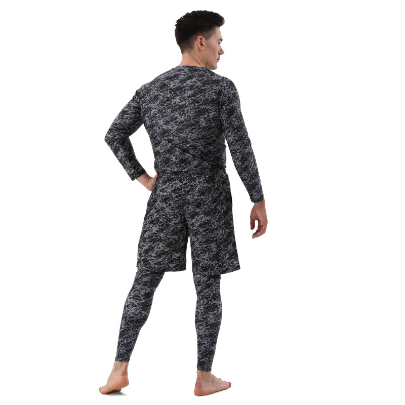 Шорти спортивні чоловічі Domino CK210-9 S-3XL чорний-сірий
