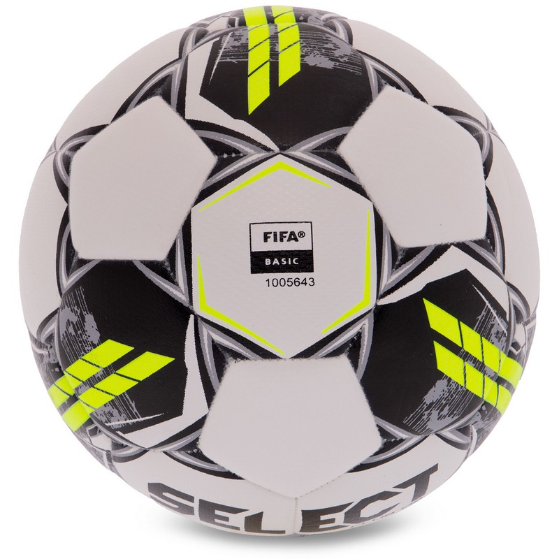 М'яч футбольний SELECT CLUB DB FIFA Basic V23 CLUB-5WGR №5 білий-сірий