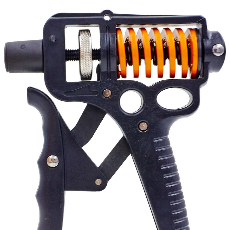Еспандер кистьовий пружинний з регульованим навантаженням 20-130кг CIMA Grip Ultra CM-W777 1шт чорний