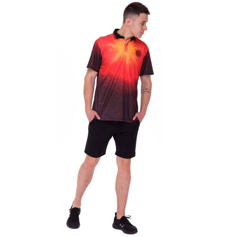 Футболка поло BAYERN MUNCHEN SP-Sport CO-0772 S-2XL коричнево-червоний