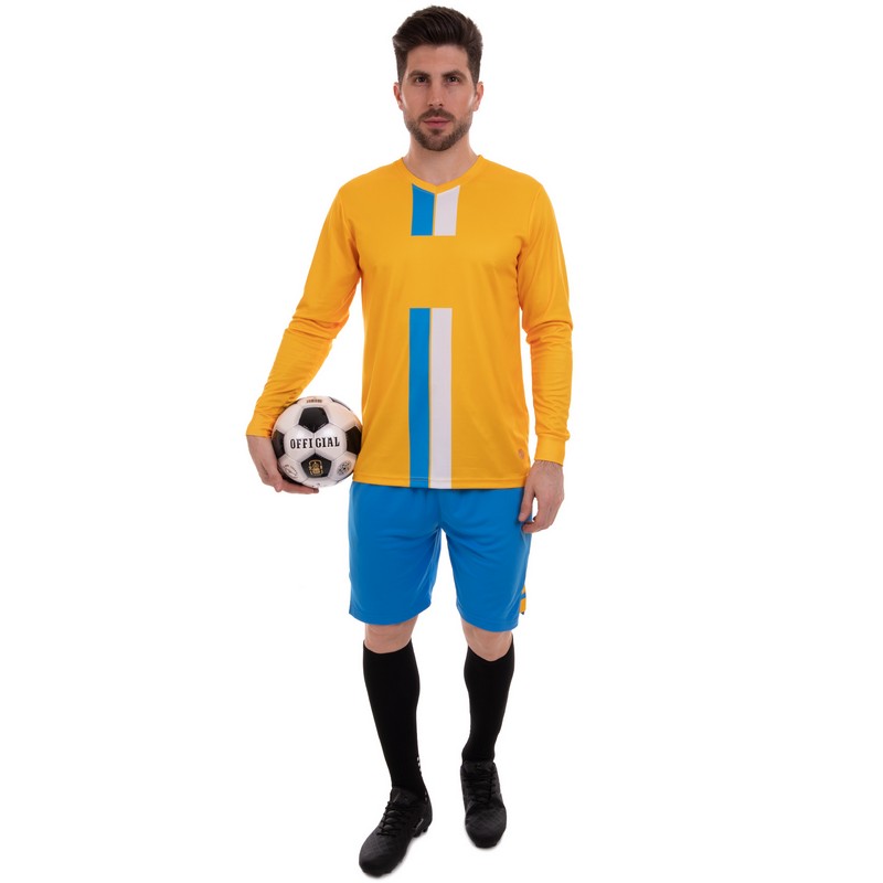 Форма футбольна комплект лонгслів і шорти SP-Sport CO-2001-1 S-2XL кольори в асортименті