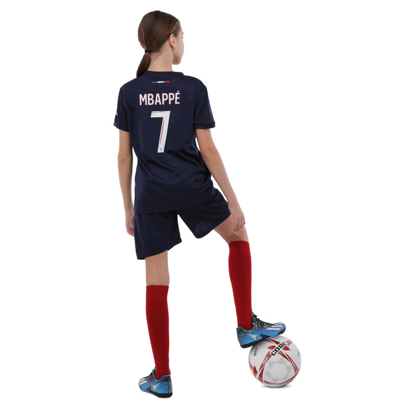 Форма футбольна дитяча із символікою футбольного клубу PSG MBAPPE 10 домашня 2024 SP-Sport CO-3676 105-160см синій-червоний