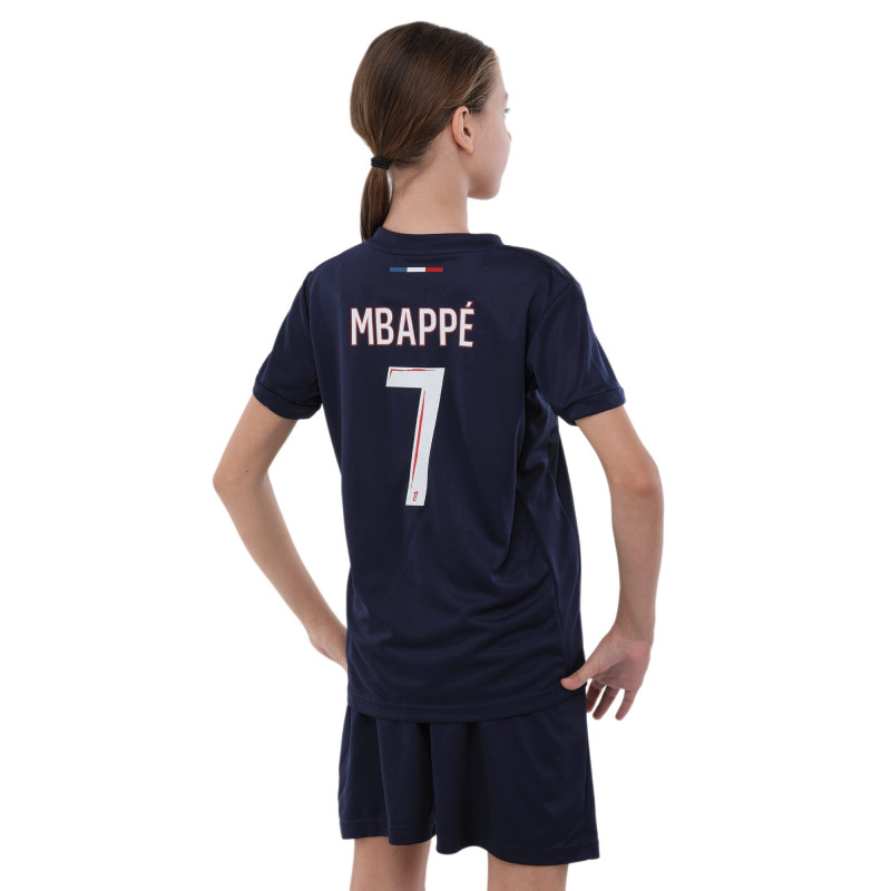 Форма футбольна дитяча із символікою футбольного клубу PSG MBAPPE 10 домашня 2024 SP-Sport CO-3676 105-160см синій-червоний