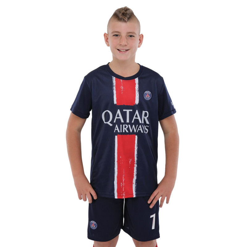 Форма футбольна дитяча із символікою футбольного клубу PSG MBAPPE 10 домашня 2024 SP-Sport CO-3676 105-160см синій-червоний
