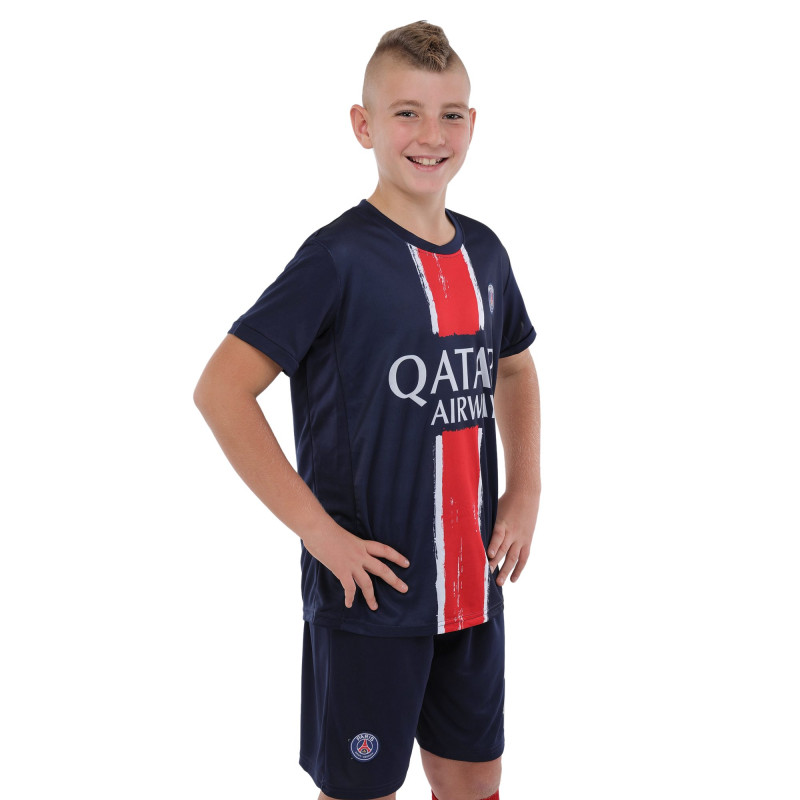 Форма футбольна дитяча із символікою футбольного клубу PSG MBAPPE 10 домашня 2024 SP-Sport CO-3676 105-160см синій-червоний
