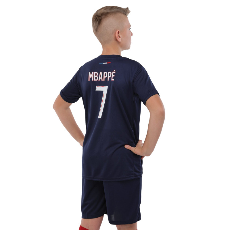 Форма футбольна дитяча із символікою футбольного клубу PSG MBAPPE 10 домашня 2024 SP-Sport CO-3676 105-160см синій-червоний