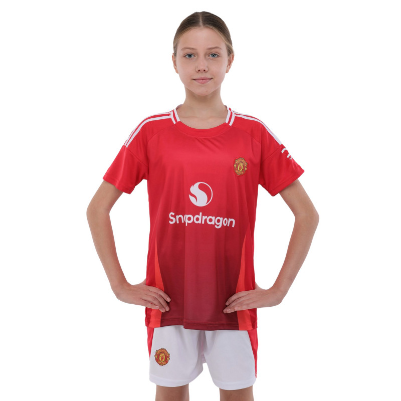 Форма футбольна дитяча із символікою футбольного клубу MANCHESTER UNITED домашня 2024 SP-Sport CO-3761 125-160см червоний
