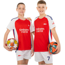 Форма футбольна дитяча із символікою футбольного клубу ARSENAL домашня 2025 SP-Sport CO-4608 20-30 червоний-білий