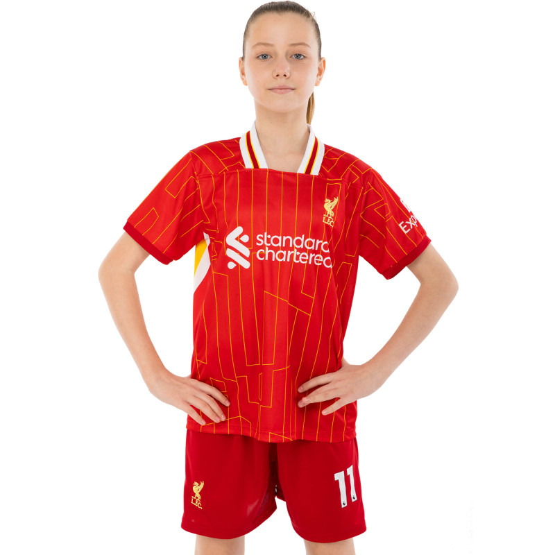 Форма футбольна дитяча із символікою футбольного клубу LIVERPOOL SALAH 11 домашня 2025 SP-Sport CO-4618 20-30 червоний-білий