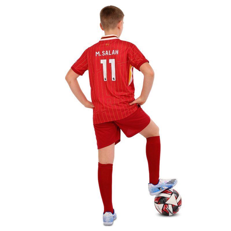 Форма футбольна дитяча із символікою футбольного клубу LIVERPOOL SALAH 11 домашня 2025 SP-Sport CO-4618 20-30 червоний-білий