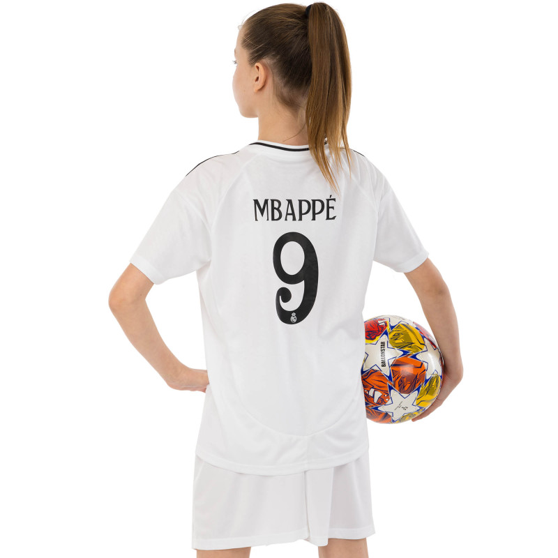Форма футбольна дитяча із символікою футбольного клубу REAL MADRID MBAPPE 9 домашня 2025 SP-Sport CO-4633 20-30 білий