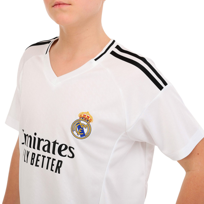 Форма футбольна дитяча із символікою футбольного клубу REAL MADRID VINI JR 7 домашня 2025 SP-Sport CO-4635 20-30 білий